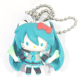 Hatsune Miku Hello Kitty Secret Vocaloid X Hello Kitty Ball Chain Mascot Key Ring [USED]