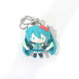 Hatsune Miku Hello Kitty Secret Vocaloid X Hello Kitty Ball Chain Mascot Key Ring [USED]