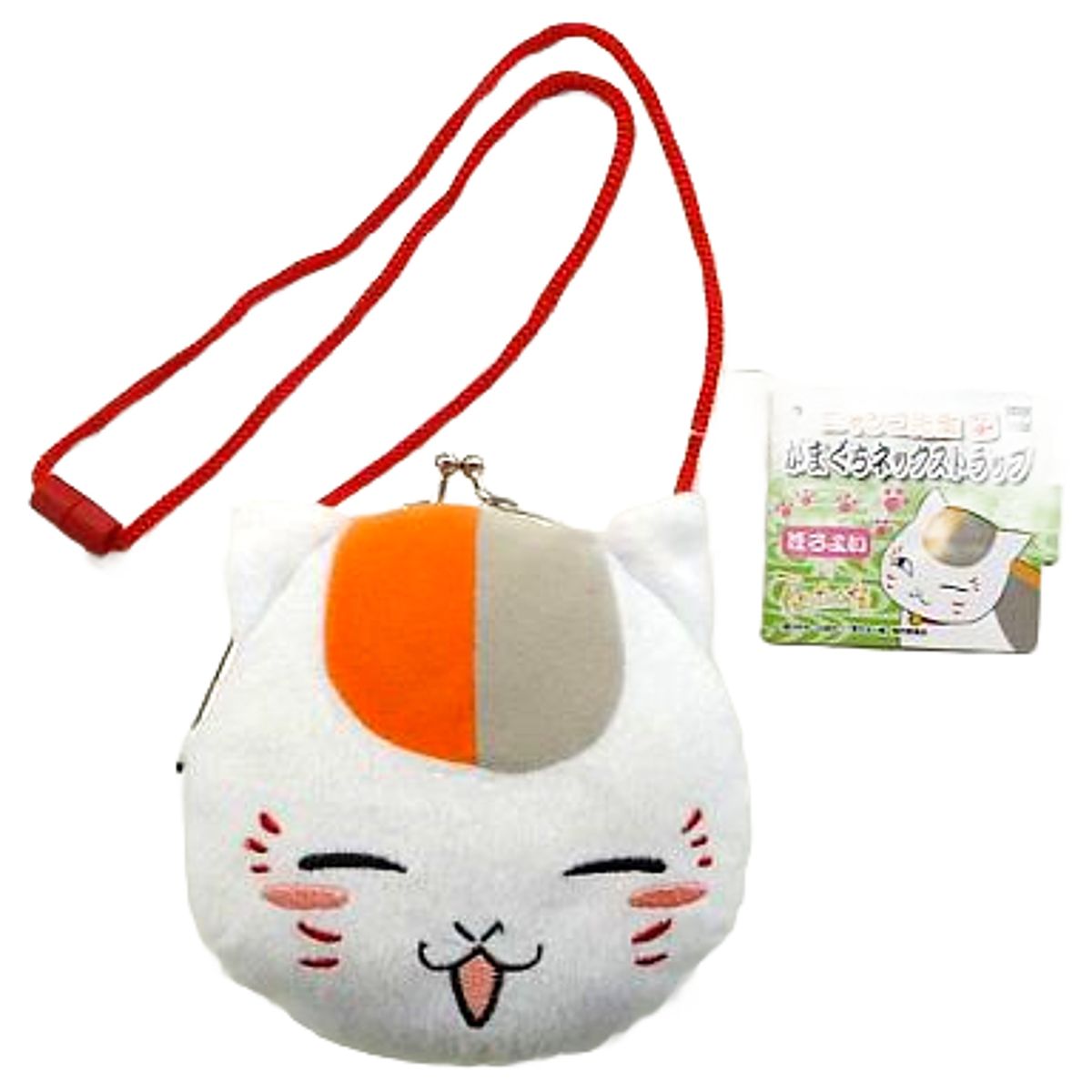 Nyanko-sensei Horoyoi Natsume's Book of Friends Gamaguchi Neck Strap Key Chain [USED]