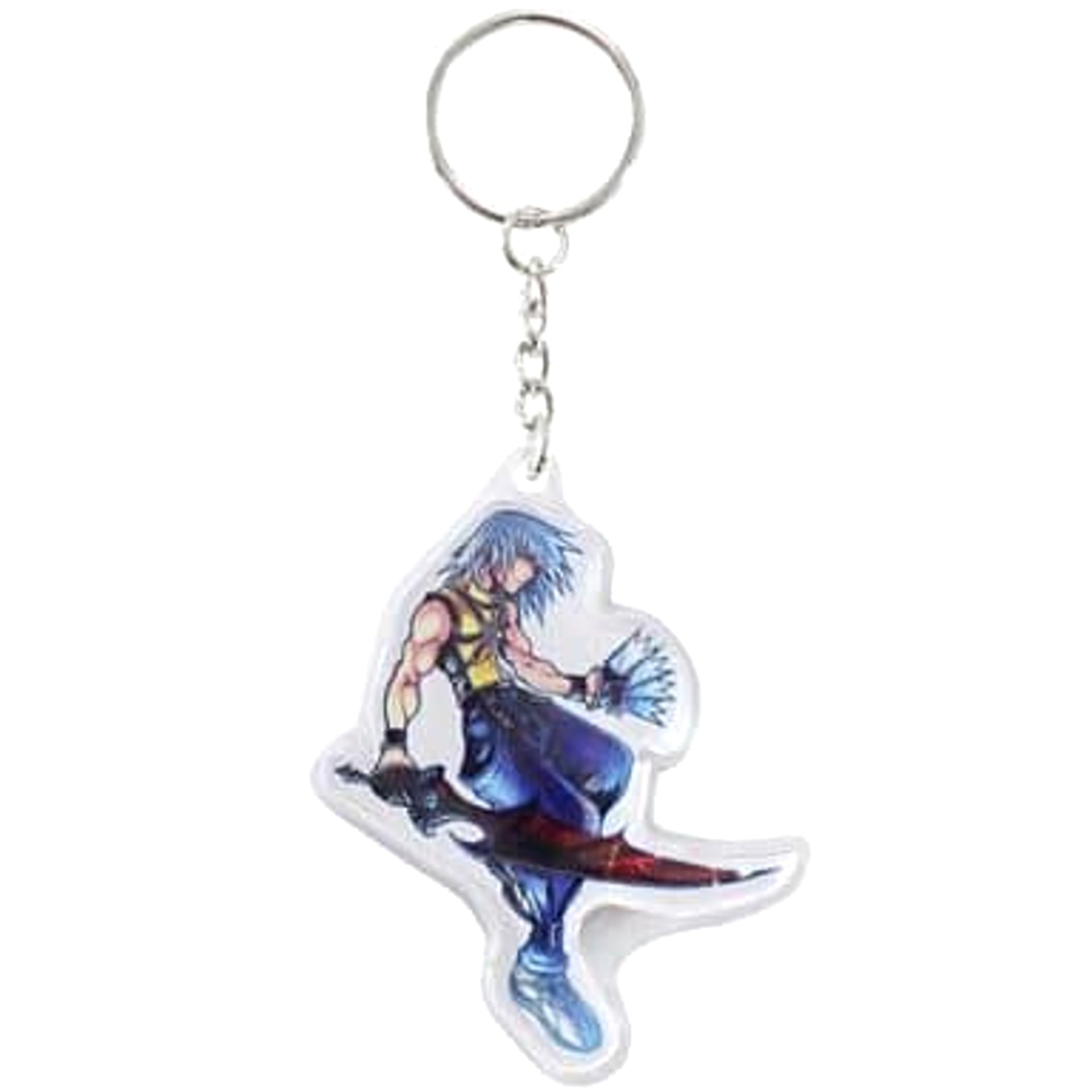 KINGDOM HEARTS Chain of Memories Riku Clear Keychain Keychains [USED]