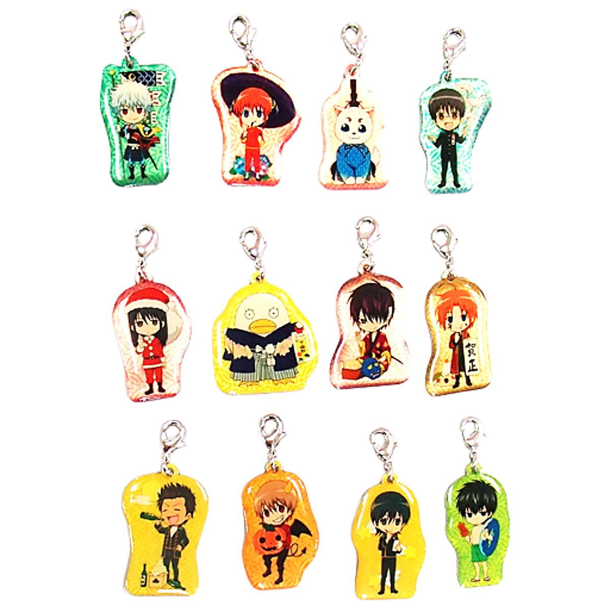 Kamui, etc. Gintama Metal Charm Collection A Year Spent with Gin & His Friends All 12 Types Set Charm [USED]