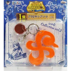One Piece Nami Keychain Ichiban Kuji Girls Collection Vol.2 The Strong Girls Accessory Assortment Prize I Keychains [USED]