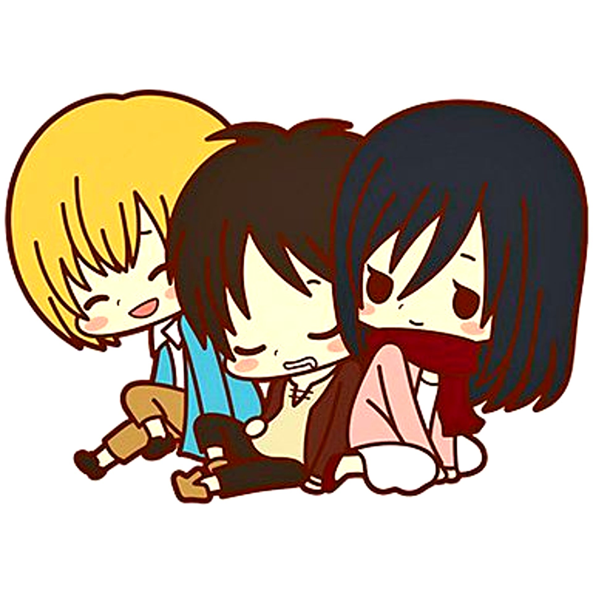 Childhood Friends Trio Attack on Titan Rubber Strap Collection [USED]