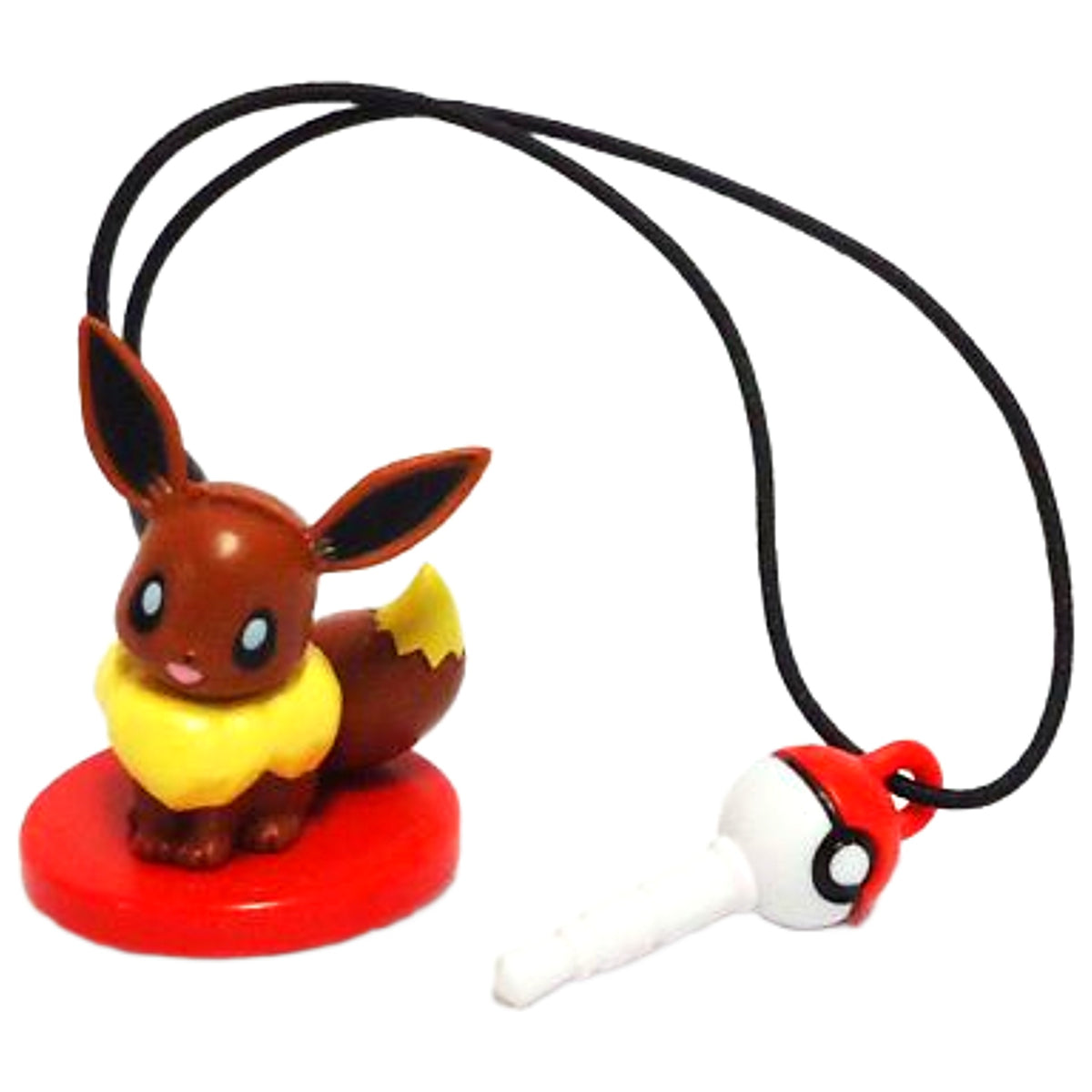 Eevee Pokemon: Black & White & Genesect and the Legend Awakened & Eevee and Friends The Pockemon Company Strap 7-Eleven Limited Key Chain [USED]