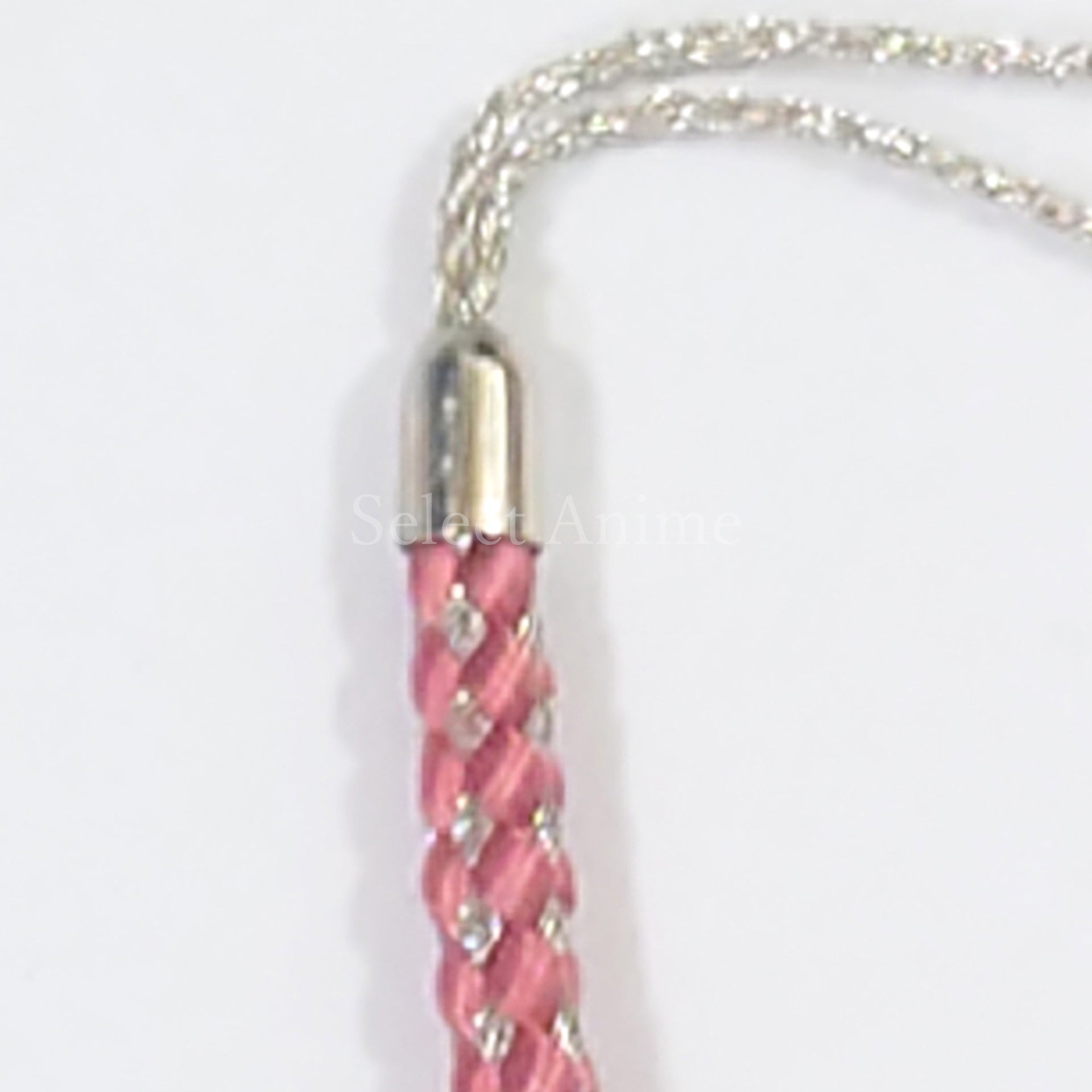 Chikage Kazama Silver Pink Hakuouki Sakura Netsuke Strap Sakura no Utage 2013 Limited Key Chain [USED]
