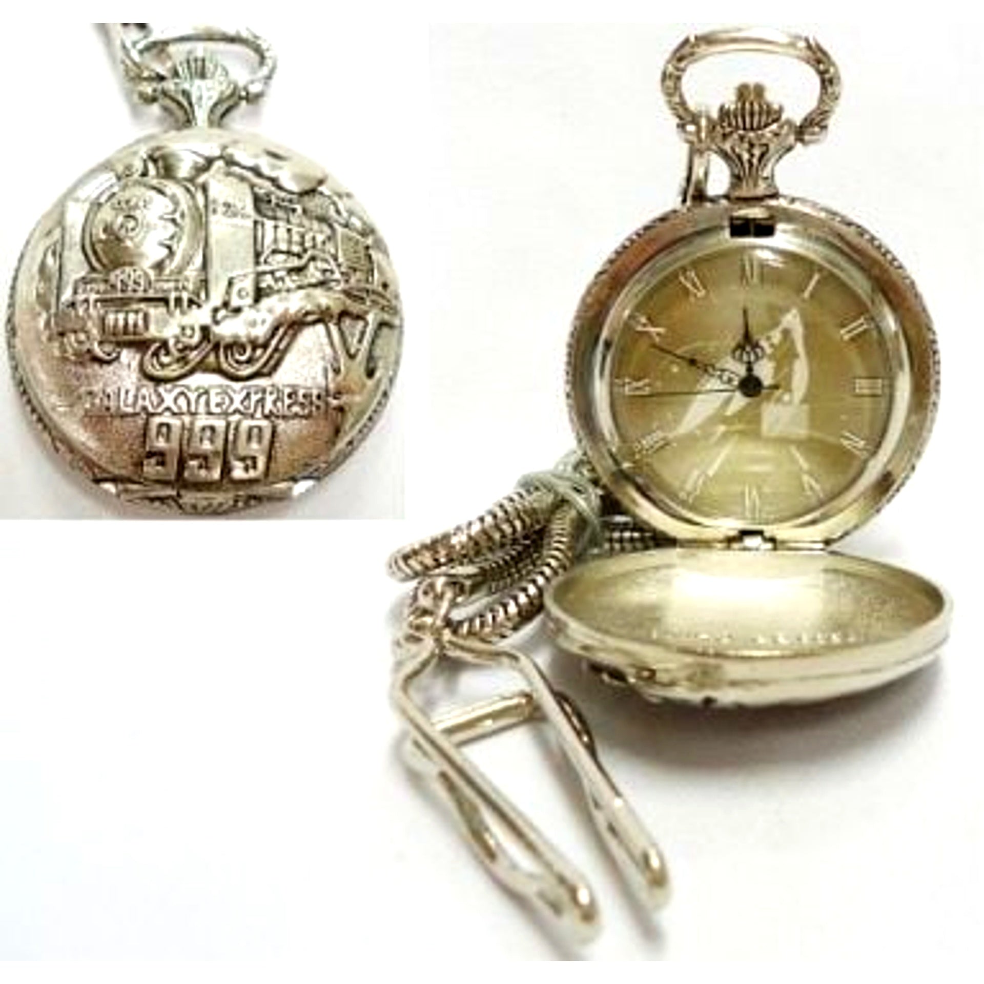 Maetel Monochrome Full Body Pocket Watch Galaxy Express 999 [USED]