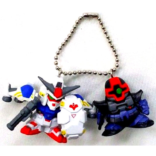 Gundam GP-02A Physalis & Rick Dom SD Gundam Double Type Keychain PART 3 [USED]