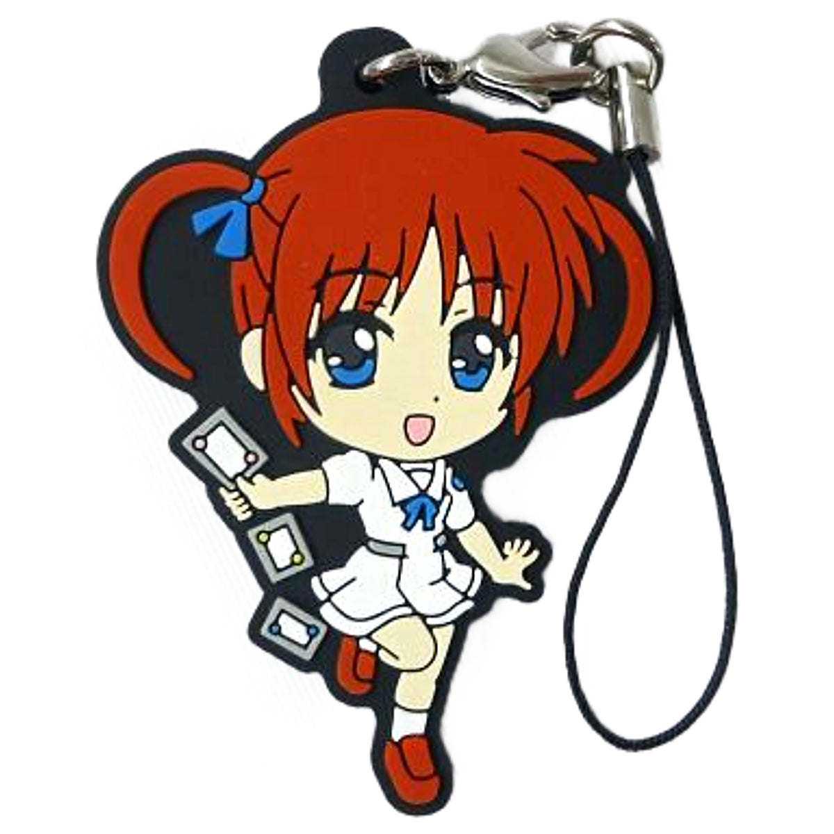 Nanoha Takamachi School Uniform I Prize Rubber Strap Ichiban Kuji Magical Girl Lyrical Nanoha INNOCENT [USED]