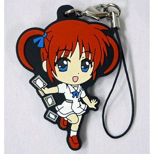 Nanoha Takamachi School Uniform I Prize Rubber Strap Ichiban Kuji Magical Girl Lyrical Nanoha INNOCENT [USED]
