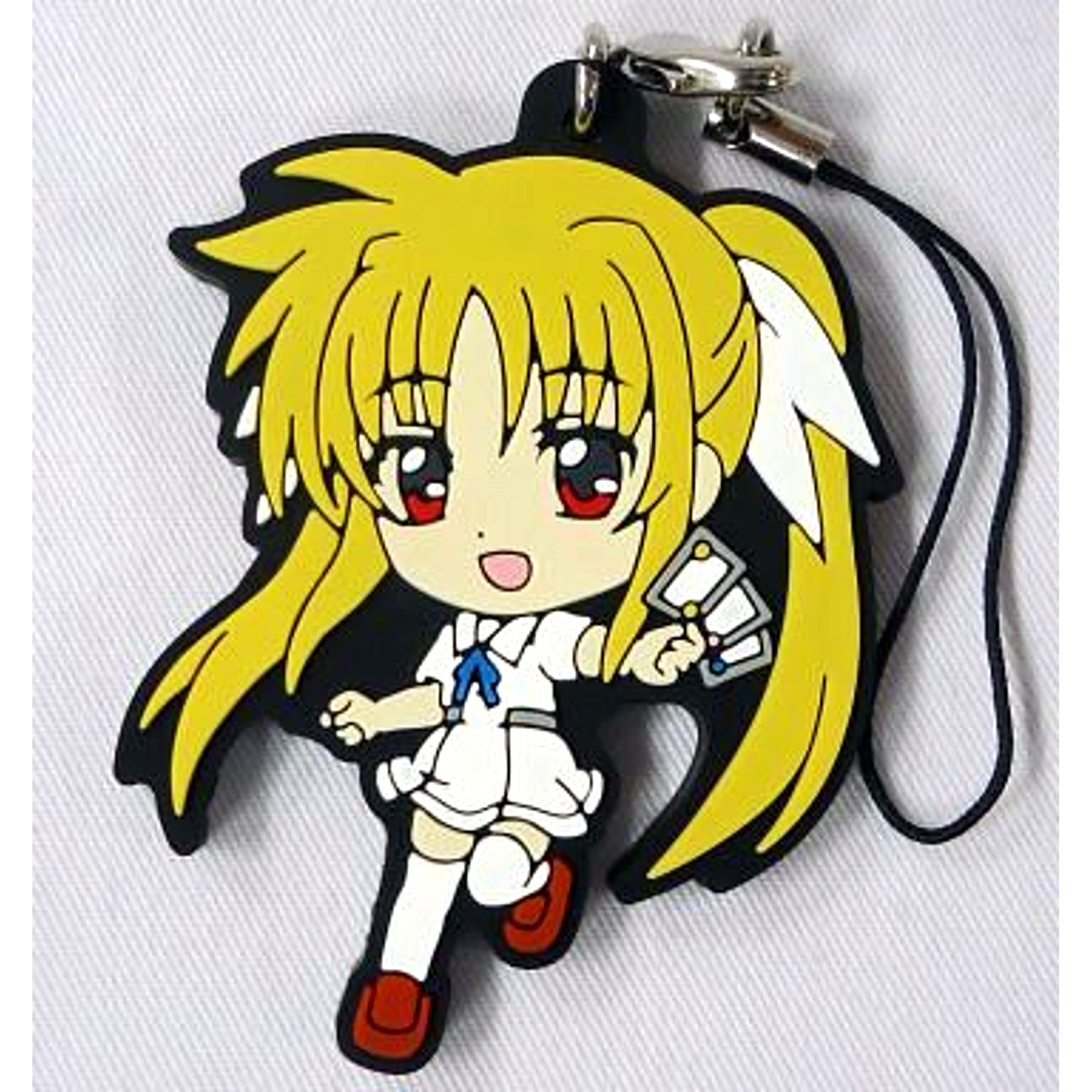 Fate Testarossa School Uniform I Prize Rubber Strap Ichiban Kuji Magical Girl Lyrical Nanoha INNOCENT [USED]