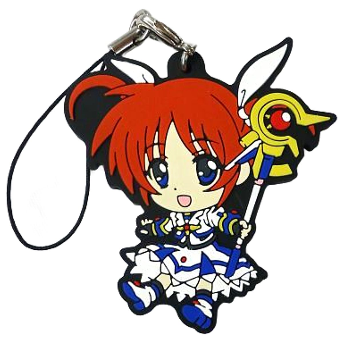Nanoha Takamachi Barrier Jacket I Prize Rubber Strap Ichiban Kuji Magical Girl Lyrical Nanoha INNOCENT [USED]