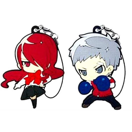 Mitsuru Kirijo & Akihiko Sanada Persona 3 The Movie #1 Spring of Birth Rubber Strap Set Happy Kuji Prize F [USED]