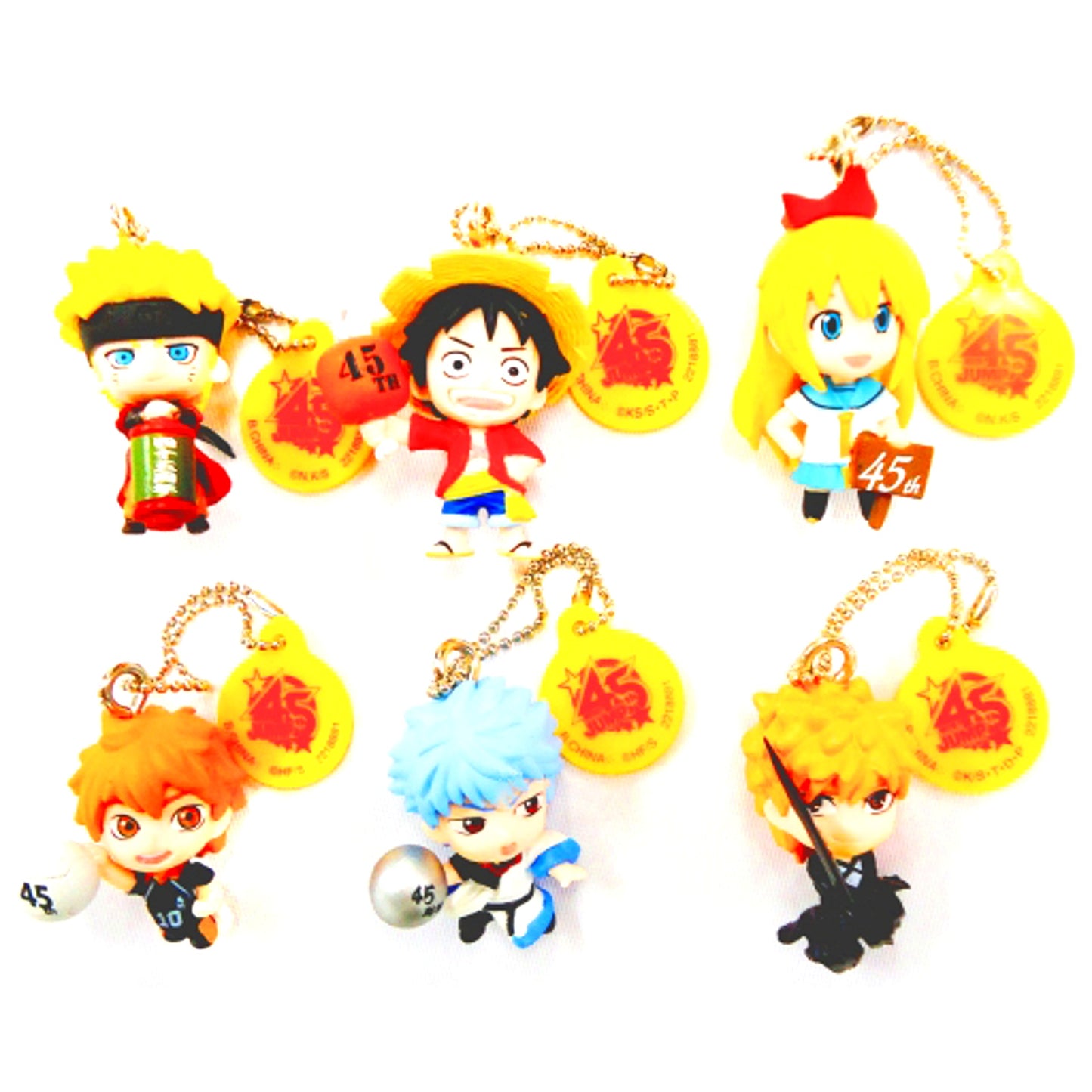J-STARS 45th ANNIVERSARY Swing Keychain Part 1 Set of 6 Jump [USED]