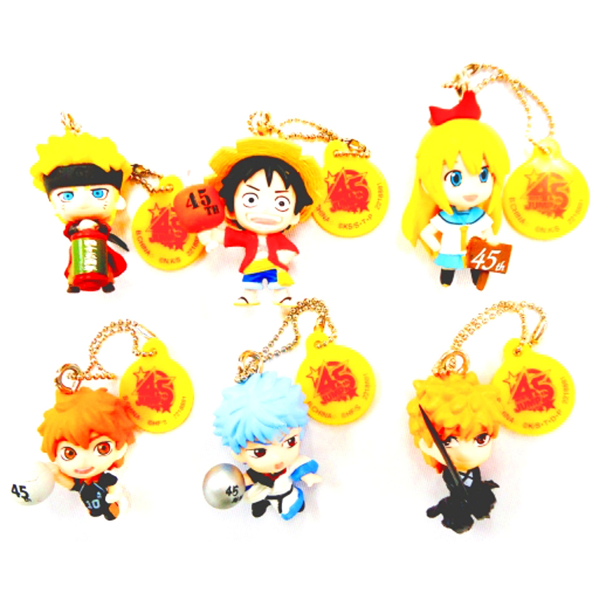 J-STARS 45th ANNIVERSARY Swing Keychain Part 1 Set of 6 Jump [USED]