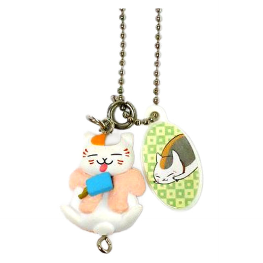 Natsume's Book of Friends Ice & Nyanko-sensei Nyanko-sensei Tsurezure Mascot Mascot [USED]