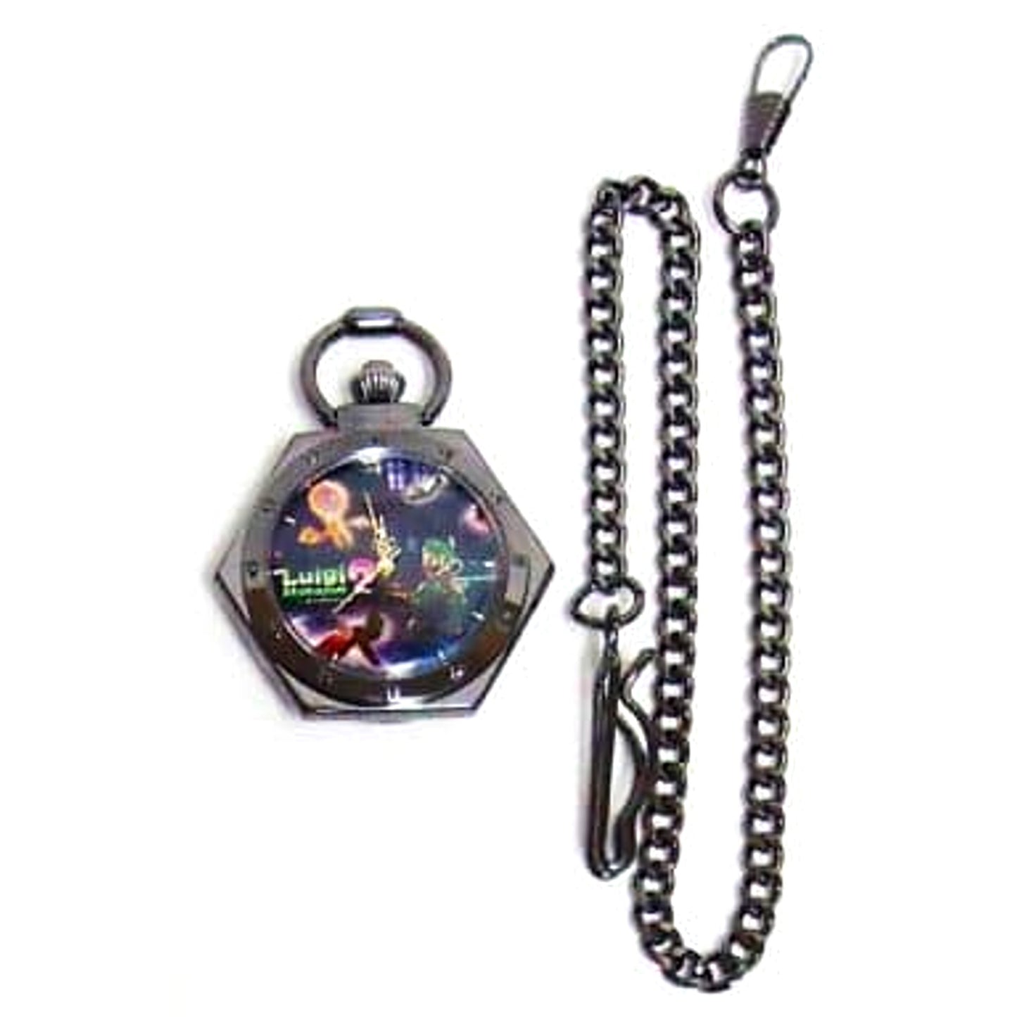 Luigi's Mansion 2 Luigi and Ghost Yellow Pocket Watch [USED]