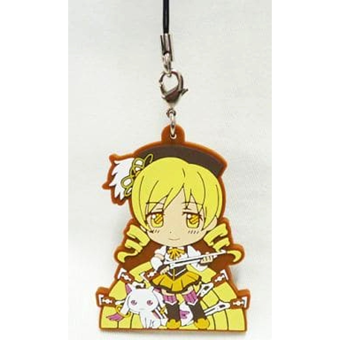Puella Magi Madoka Magica The Movie Mami Tomoe Kyubey Ichiban Kuji Commemorating Theatrical Release Rubber Charm Prize G Keychains [USED]