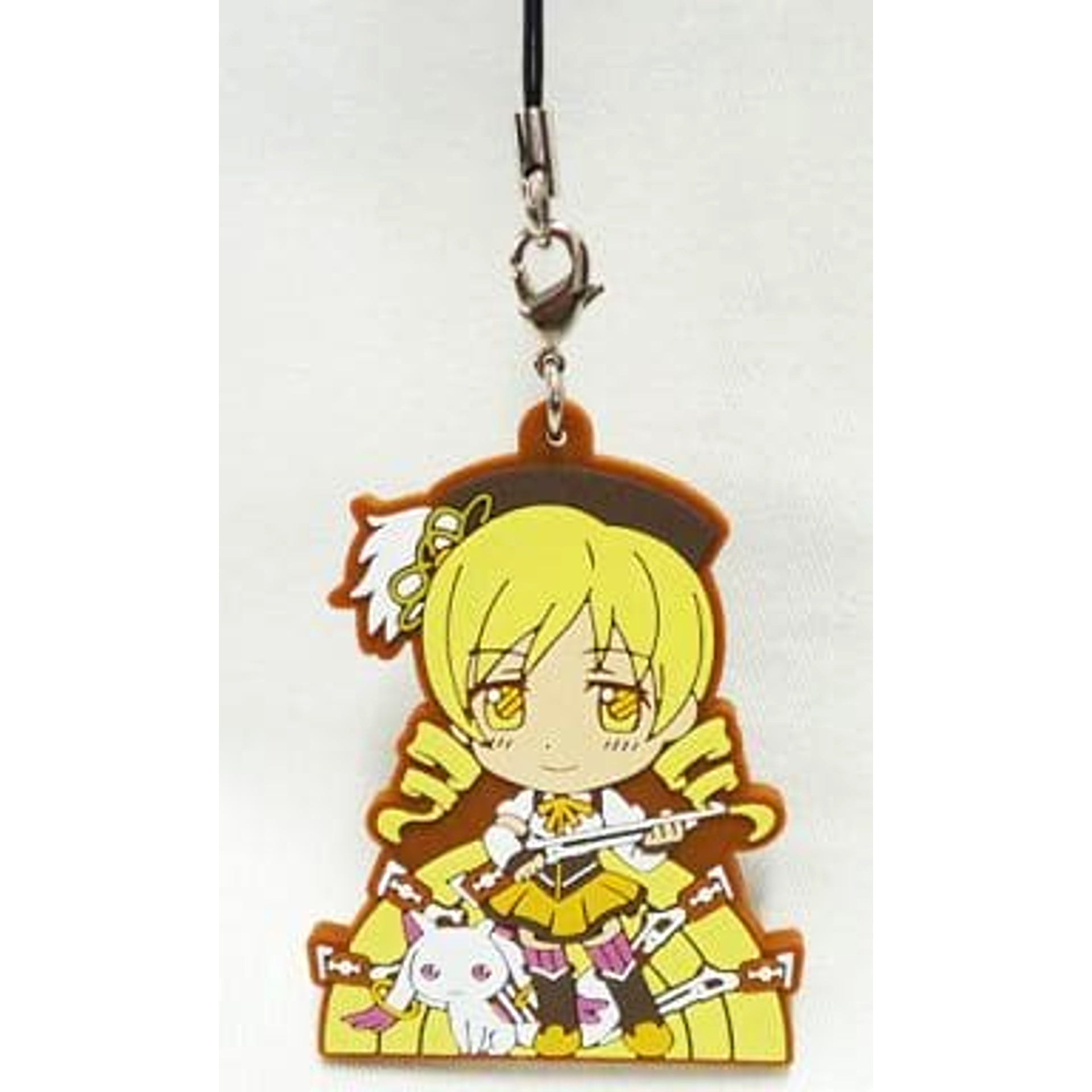 Puella Magi Madoka Magica The Movie Mami Tomoe Kyubey Ichiban Kuji Commemorating Theatrical Release Rubber Charm Prize G Keychains [USED]
