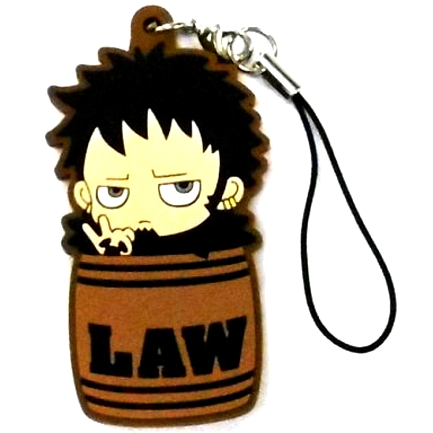 Secret Trafalgar Law No Hat Ver. One Piece Rubber Strap Collection Barrel Colle Supernovas Arc [USED]
