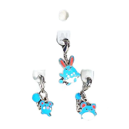 Azurill Marill Azumarill Pokemon National Pokedex Metal Charm Pokemon Center Limited Set of 3 Charm [USED]
