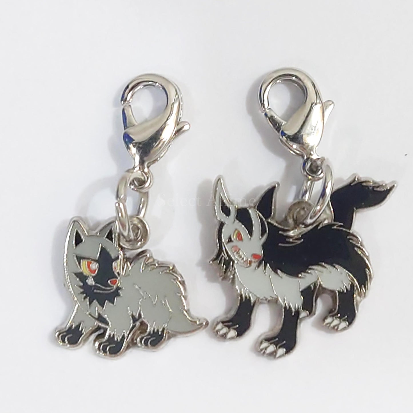 Poochyena Mightyena Pokemon National Pokedex Metal Charm Pokemon Center Limited Set of 2 Charm [USED]