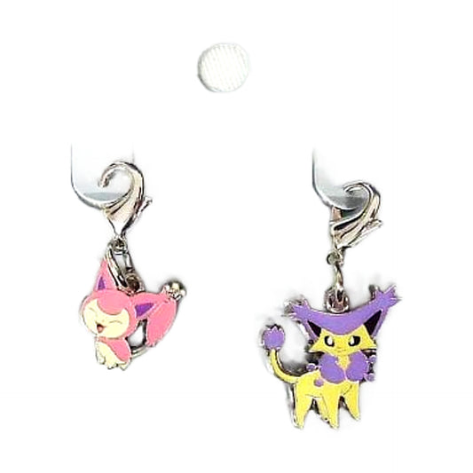 Skitty Delcatty Pokemon National Pokedex Metal Charm Pokemon Center Limited Set of 2 Charm [USED]