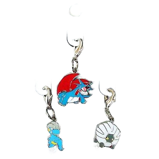 Bagon Shelgon Salamence Pokemon National Pokedex Metal Charm Pokemon Center Limited Set of 3 Charm [USED]