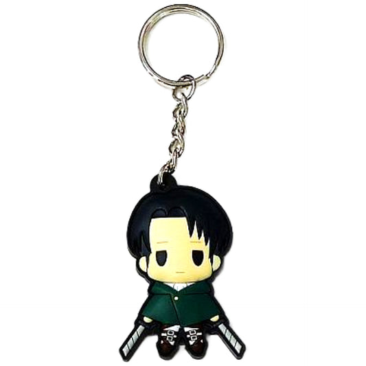 Attack on Titan Levi D4 Rubber Keychain Collection Vol.2 Keychains [USED]