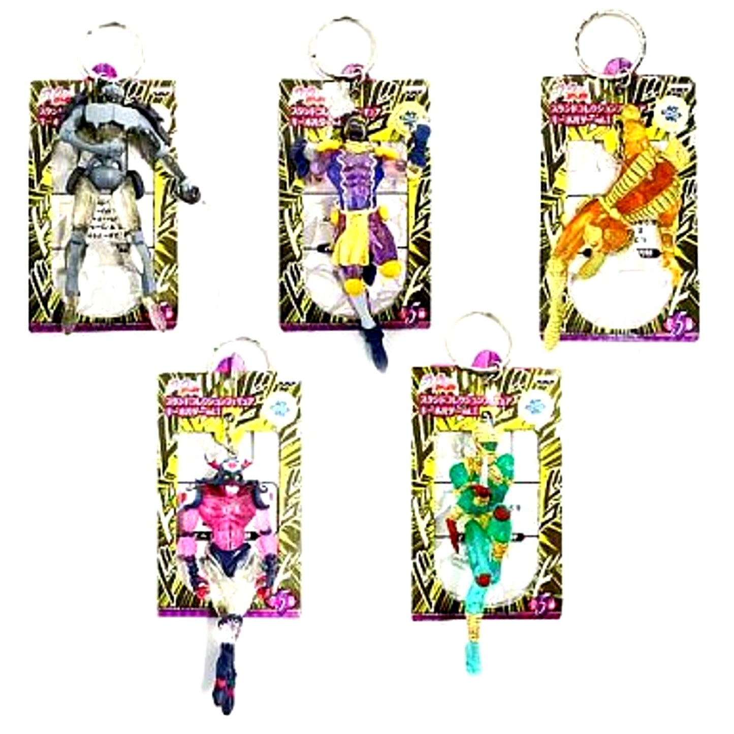 Set of 5 Jojos Bizarre Adventure Stand Collection Figure Keychain Vol.1 [USED]