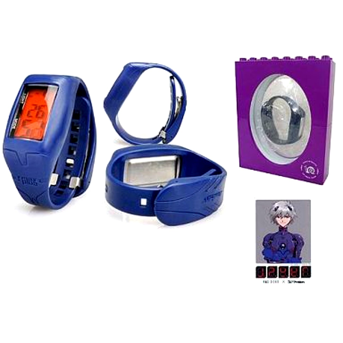 Kaworu Model RADIO EVA 046 DAYKEEPER Monthly Eva 5th x RELAX PLUS x RADIO EVA Wristwatch RELAX PLUS PLUGSUITS EDITION [USED]