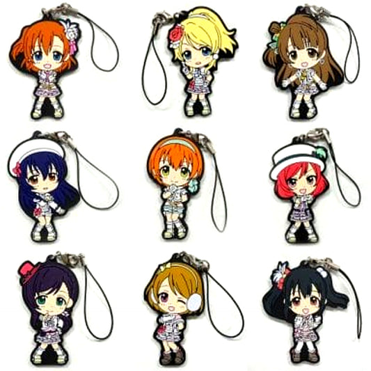 Eri Ayase & Others Love Live! All 9 Types Set Ichiban Kuji 2nd Stage Rubber Charm Prize H [USED]