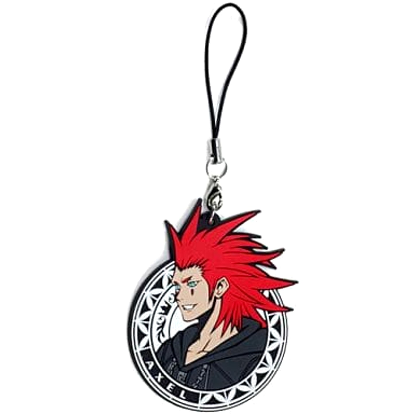 KINGDOM HEARTS II Axel Trading Rubber Strap Keychains [USED]