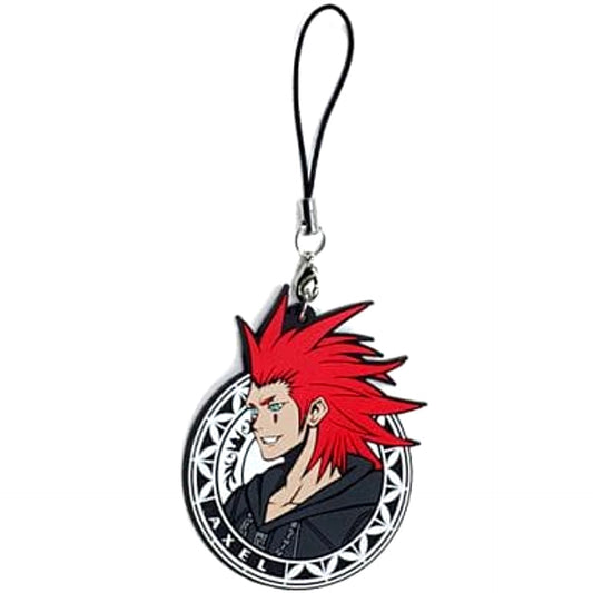 KINGDOM HEARTS II Axel Trading Rubber Strap Keychains [USED]