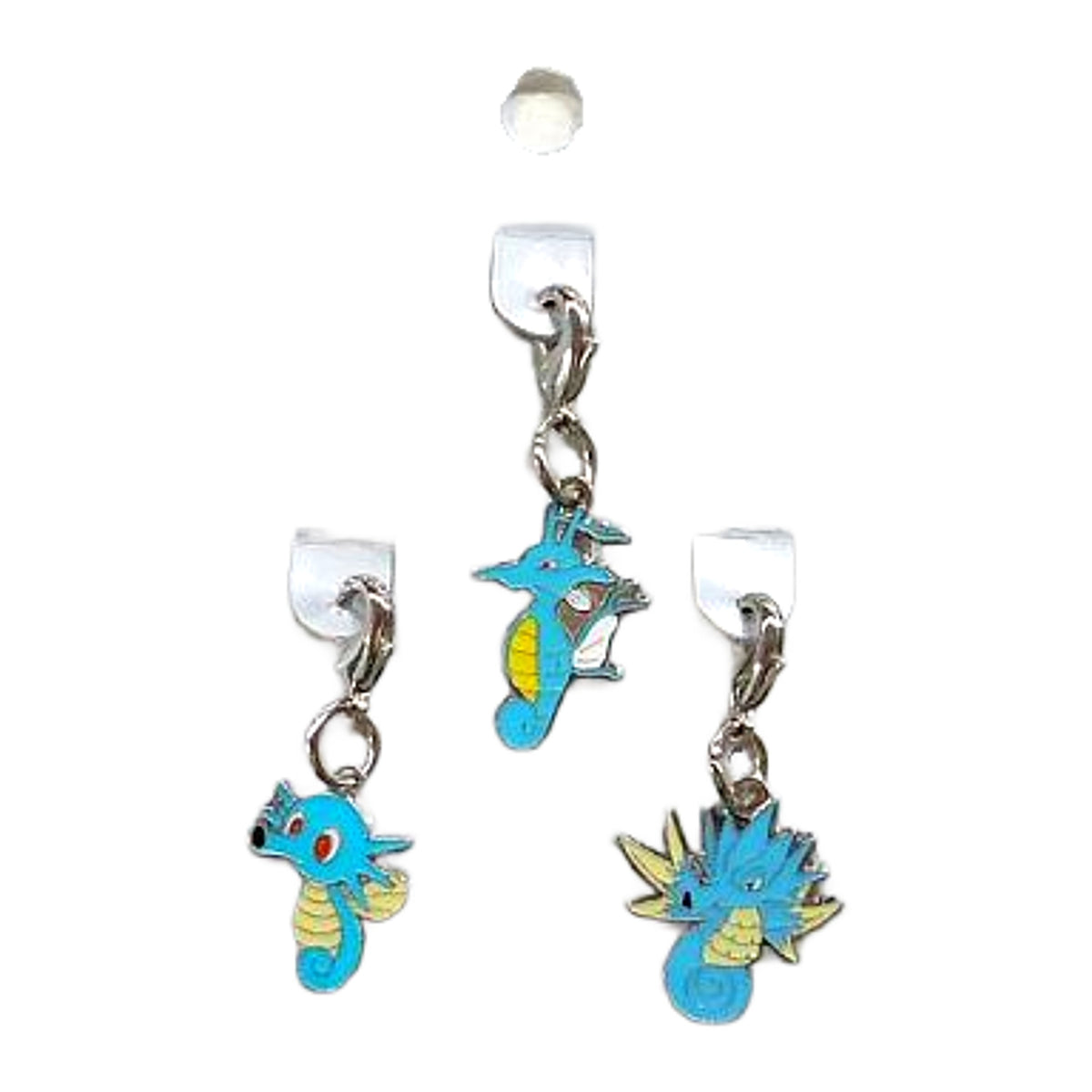 Horsea Seadra Kingdra Pokemon National Pokedex Metal Charm Pokemon Center Limited Set of 3 Charm [USED]