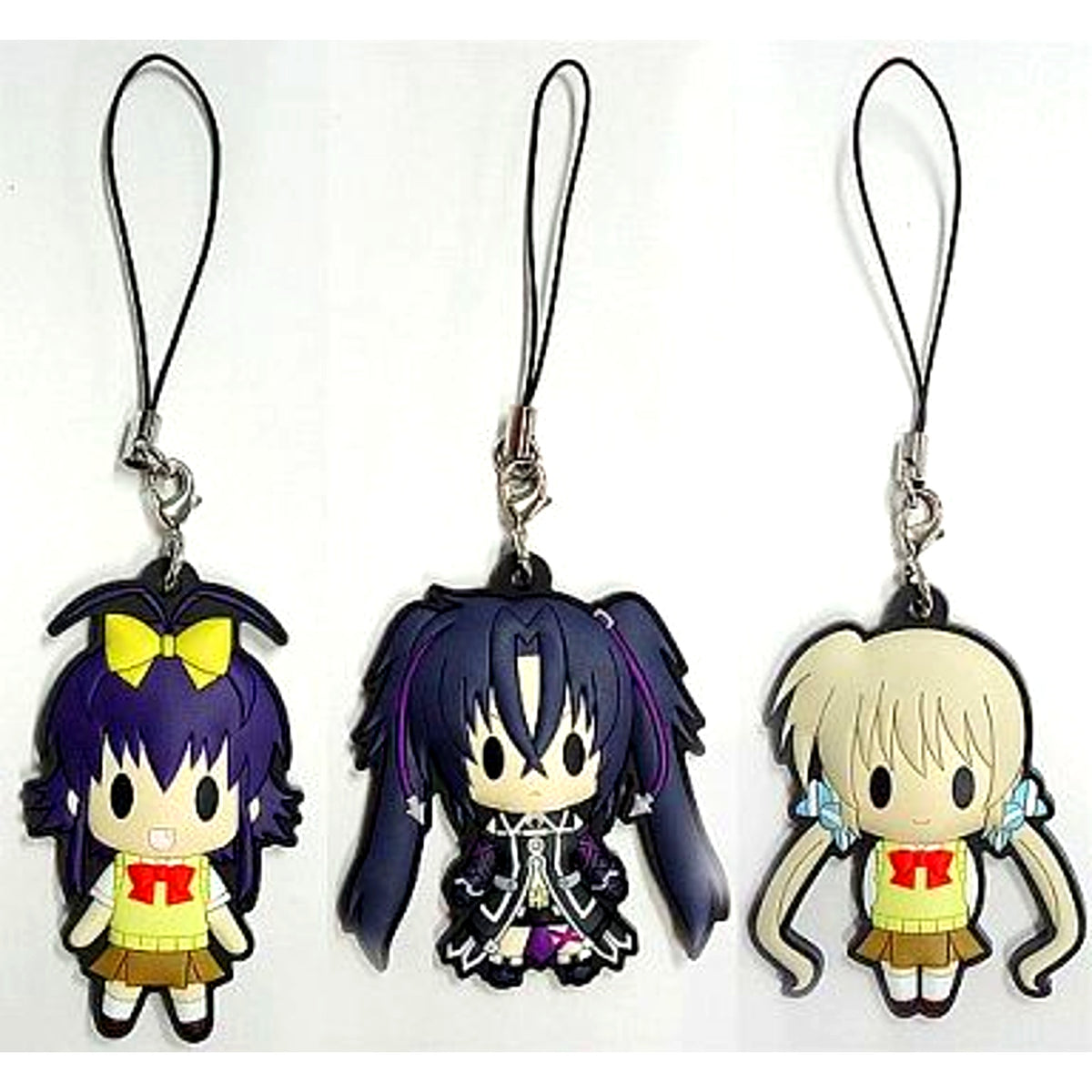Rio & Corona & Sieglinde Set of 3 D4 Series Rubber Strap Collection Bundle Bonus for Comics Magical Girl Lyrical Nanoha ViVid Vol. 11 Limited Edition Single Item [USED]