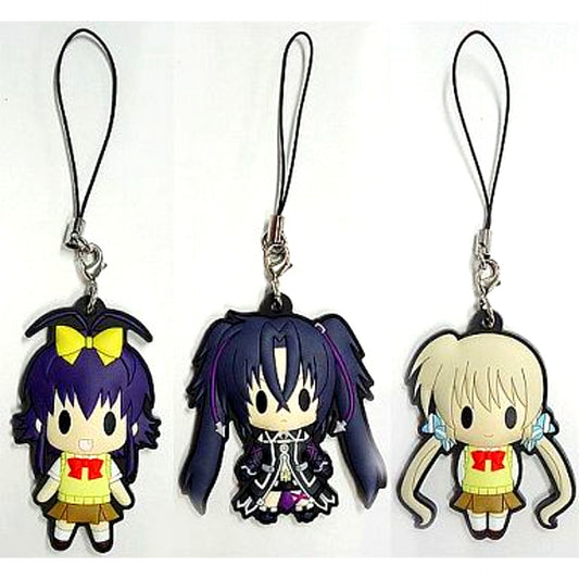 Rio & Corona & Sieglinde Set of 3 D4 Series Rubber Strap Collection Bundle Bonus for Comics Magical Girl Lyrical Nanoha ViVid Vol. 11 Limited Edition Single Item [USED]