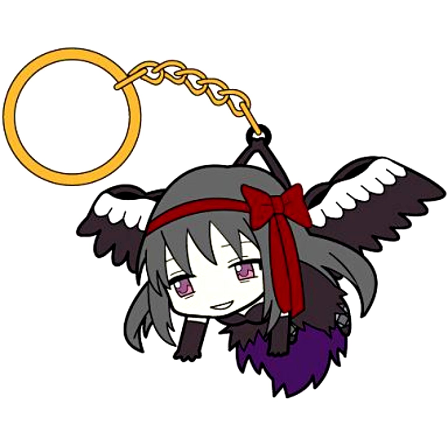 Devil Homura Puella Magi Madoka Magica The Movie Rebellion Tsumamare Keychain [USED]
