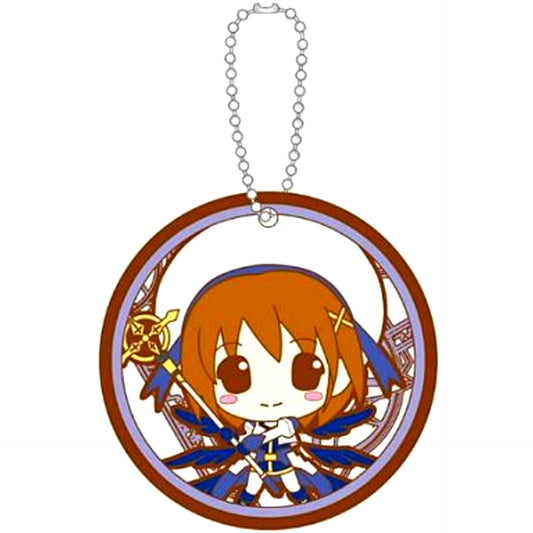 Hayate Yagami Coaster Style Rubber Keychain Magical Girl Lyrical Nanoha The MOVIE 2nd As [USED]