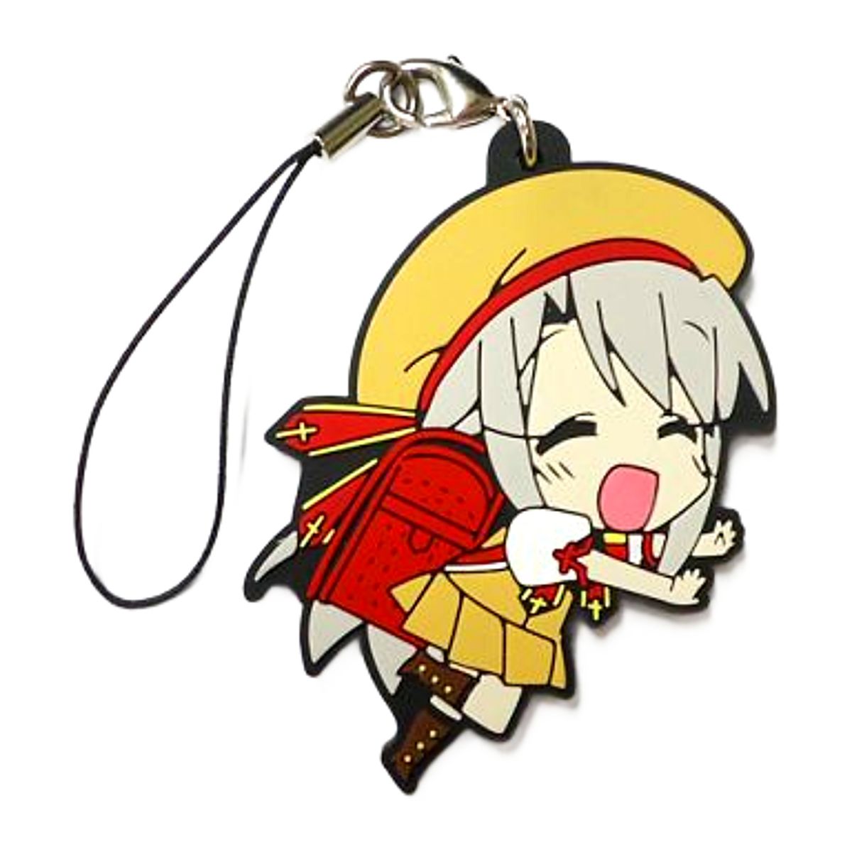 Illya Fate Series Ichiban Kuji 10th Anniversary 1st Edition Type Moon Ace Special Chibi Chuki Rubber Charm Prize F Key Ring [USED]