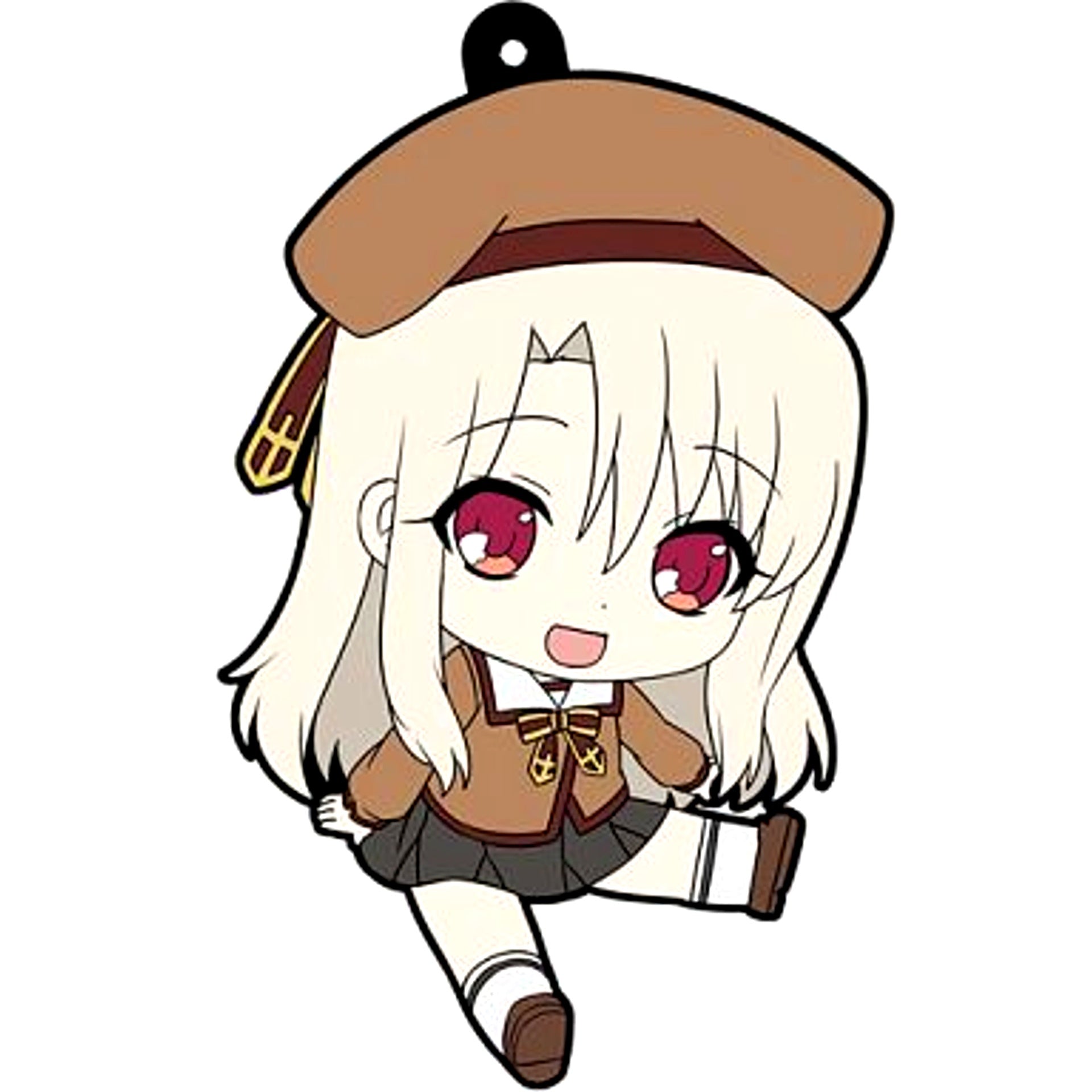 Illyasviel von Einzbern Fate/kaleid liner Prisma Illya Uniform Ver.2 Petanko Trading Rubber Strap [USED]