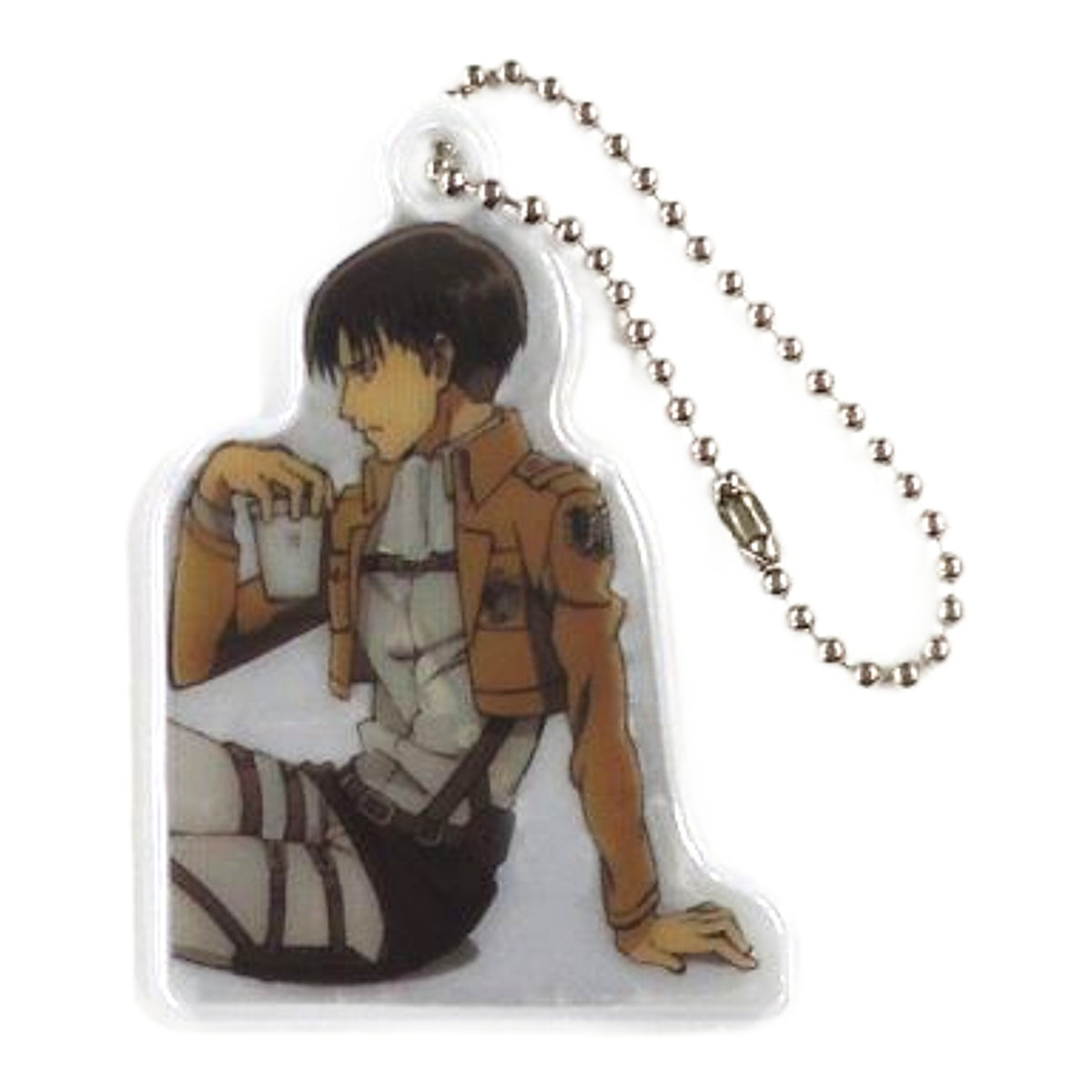 Attack on Titan Levi Ackerman Reflector Keychain 7-Eleven Limited Campaign Goods Keychains [USED]