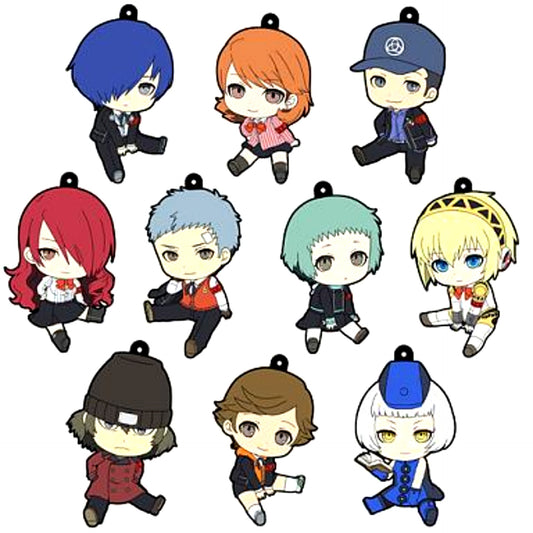 Set of 10 Persona 3 The Movie Petanko Trading Rubber Strap [USED]