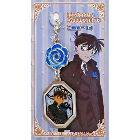 C Shinichi Kudo Rose Detective Conan Zipper Accessory [USED]