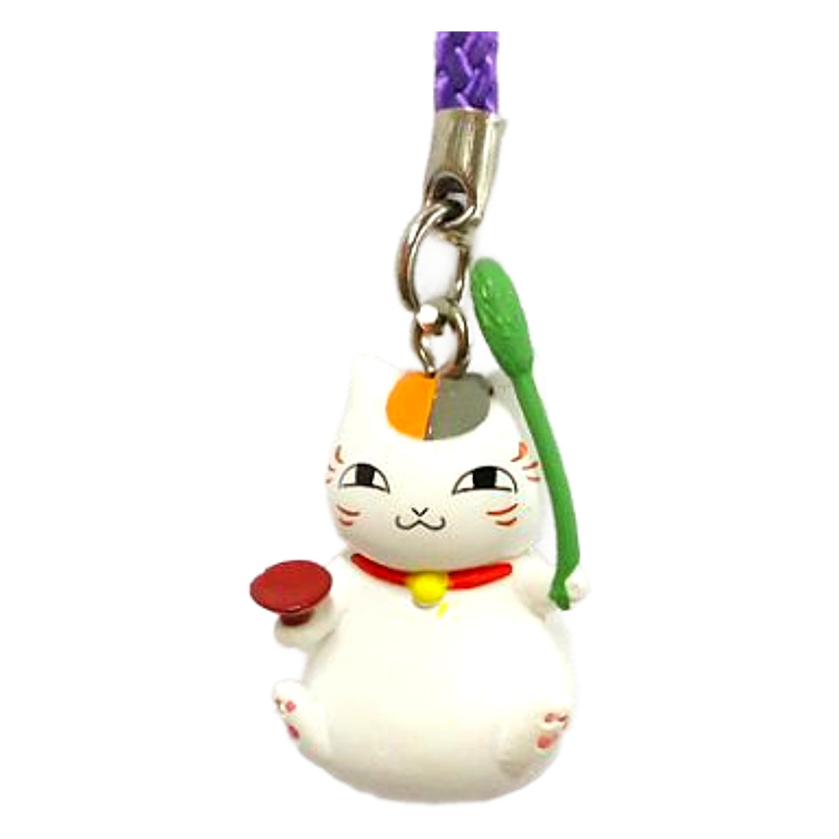 Nyanko-sensei Peshi Peshi Natsume's Book of Friends Nyanko-sensei Tsurezure Netsuke Strap Part4 Key Chain [USED]
