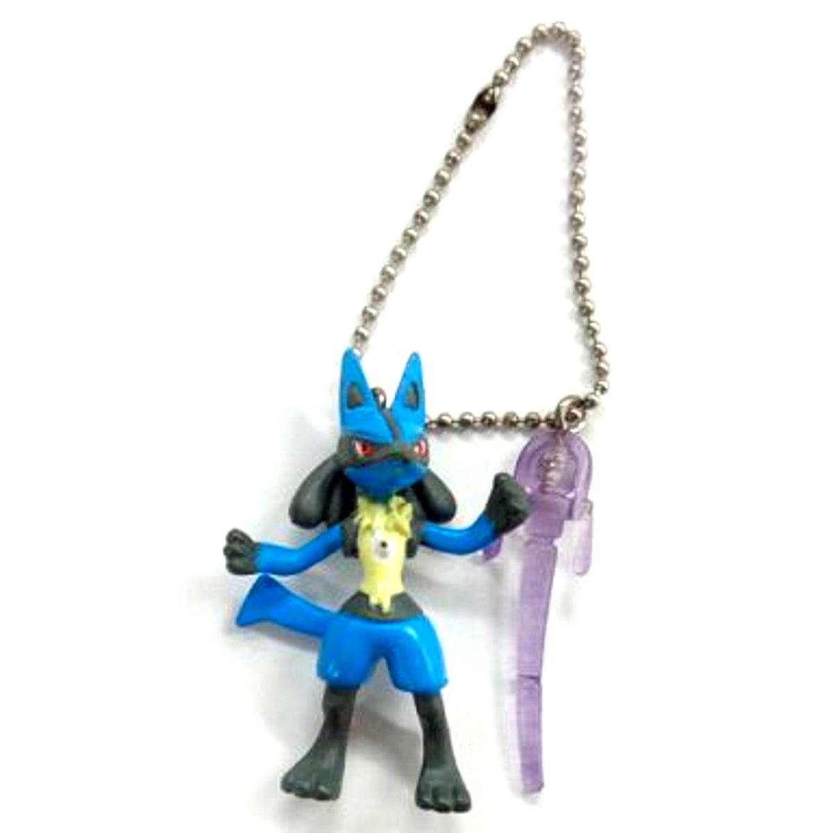 Lucario and Sir Aaron Staff Original Keychain 2005 Pokemon the Movie Advanced Generation Lucario and the Mystery of Mew Attendee Gift [USED]