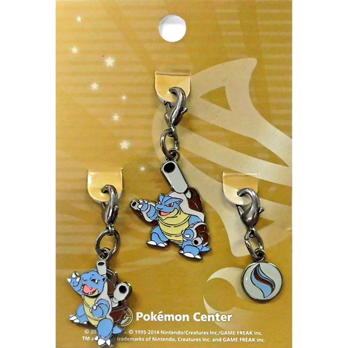 Mega Blastoise Pokemon Metal Charm Pokemon Center Limited [USED]