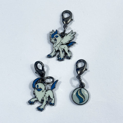 Mega Absol Pokemon Metal Charm Pokemon Center Limited Charm [USED] — photo 1
