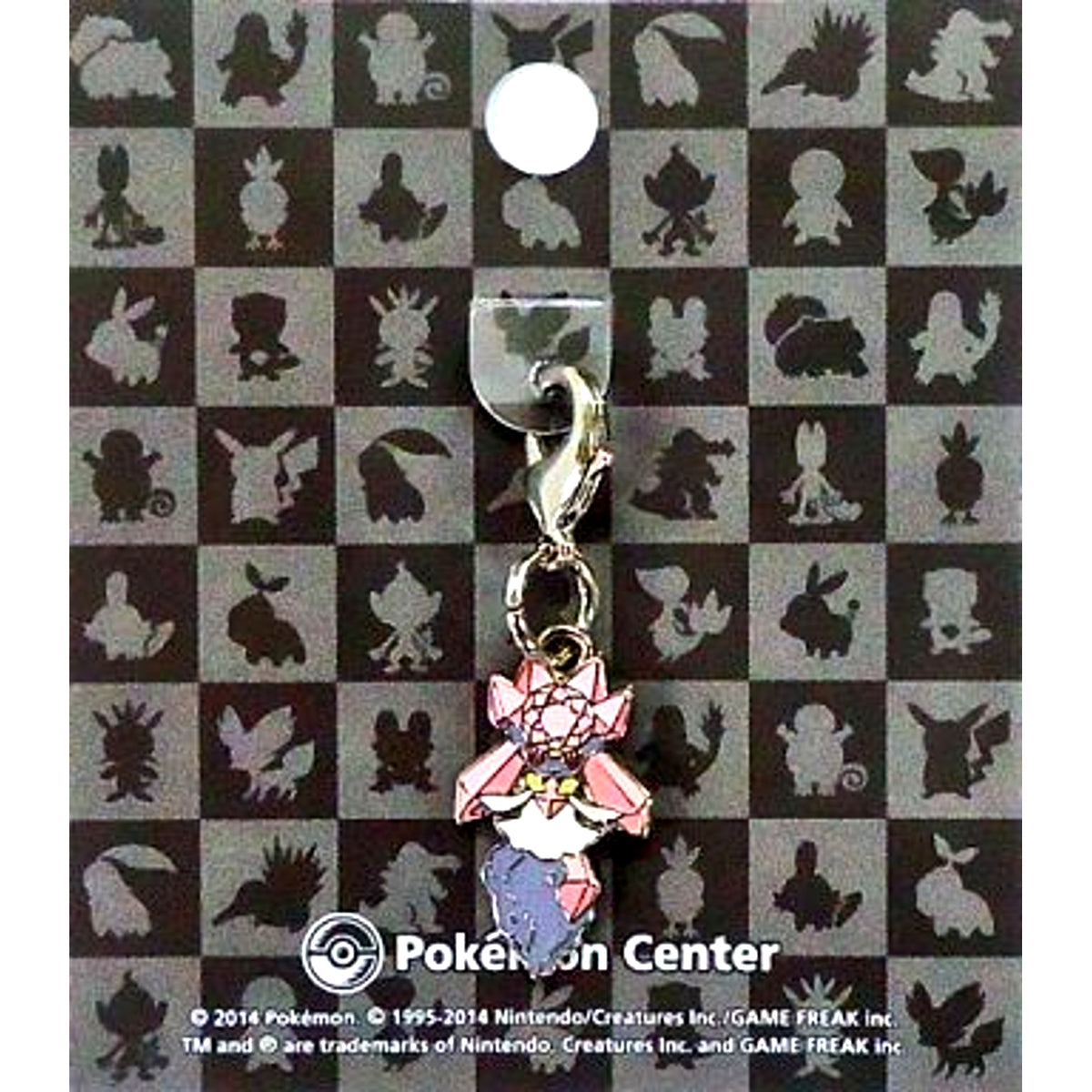 Diancie 719. National Pokedex Metal Charm Pokemon Pokemon Center Limited [USED]