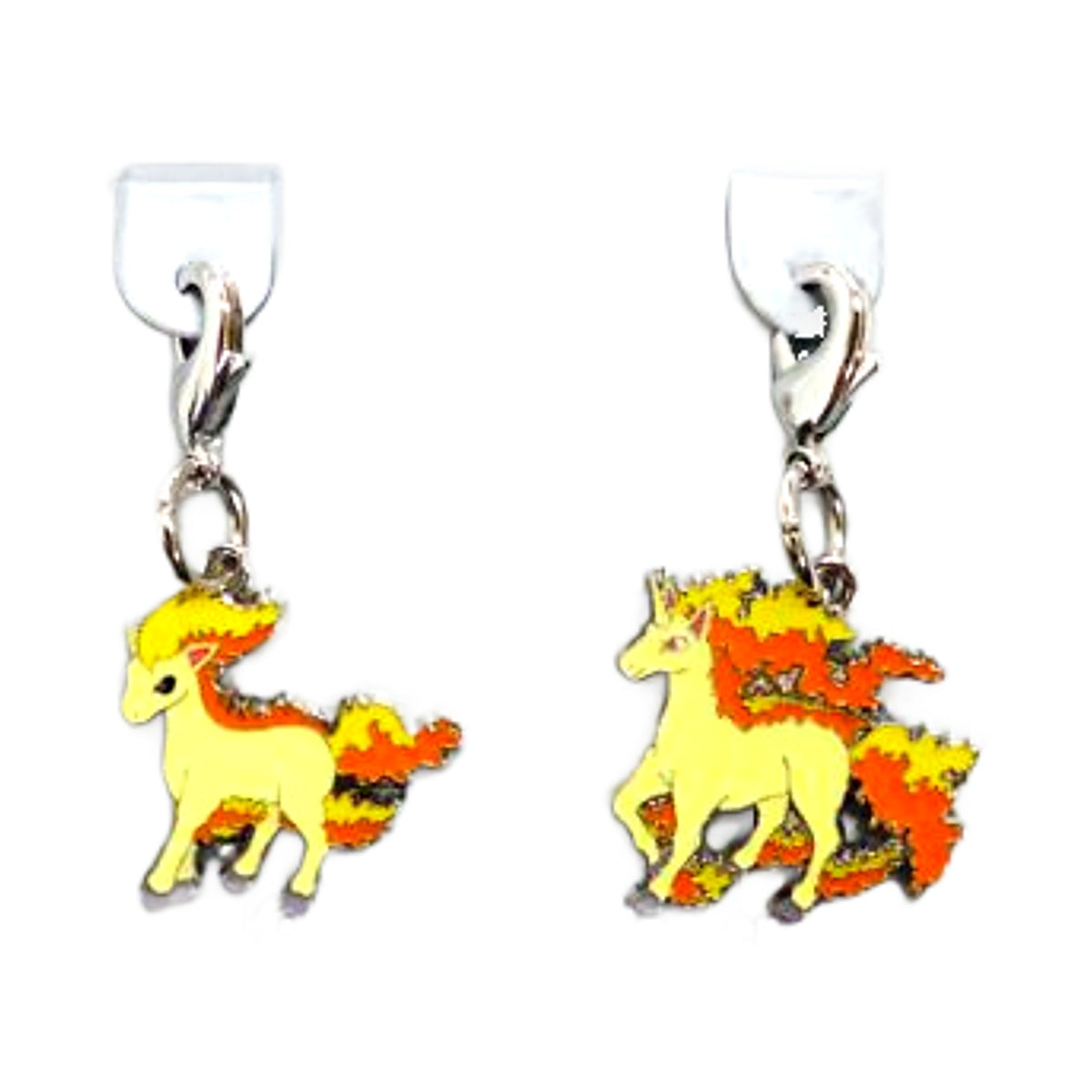 Ponyta Rapidash Pokemon National Pokedex Metal Charm Pokemon Center Limited Set of 2 Charm [USED]