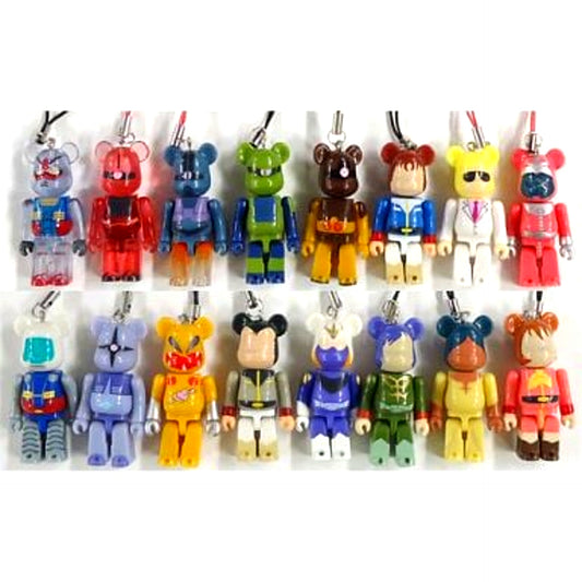 Set of 16 Mobile Suit Gundam PEPSI NEX Gundam BE@RBRICK Vol.2 Strap [USED]